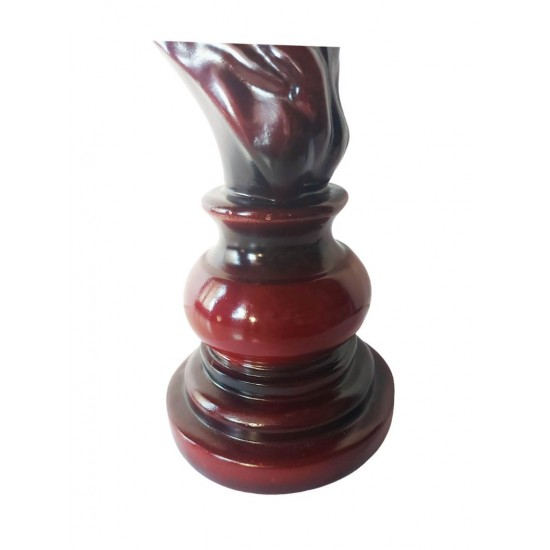 Statueta, Piesa de sah, Cal, Visiniu, 25 cm, 0182A-1