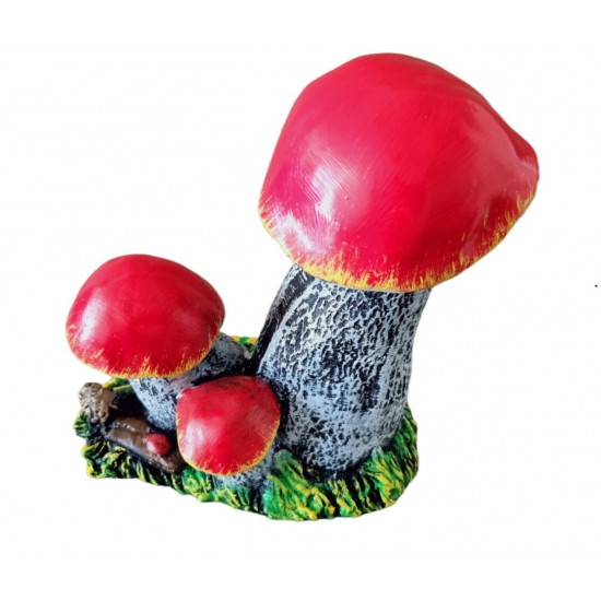 Statueta decorativa, 3 Ciuperci, Multicolor, 20 cm, DV01-13