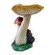 Statueta decorativa, Arici sub Ciuperca, Multicolor, 29 cm, DVF0305P