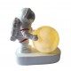 Statueta decorativa, Astronaut,  Alb, 16 cm, GX2000