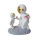 Statueta decorativa, Astronaut pe asteroid, 19 cm, PD2224D