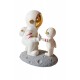 Statueta decorativa, Astronaut pe asteroid, 19 cm, PD2224D