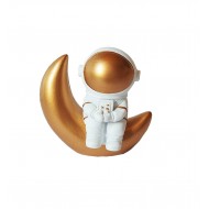 Statueta decorativa, Astronaut pe luna, 6 cm, DY2138-8A Statueta decorativa, Astronaut pe luna, 6 cm, DY2138-8A