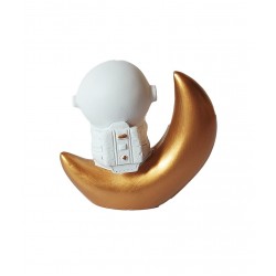 Statueta decorativa, Astronaut pe luna, 6 cm, DY2138-8A