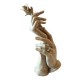 Statueta decorativa, Atingerea Dragostei, Crem, 28 cm, GXL021
