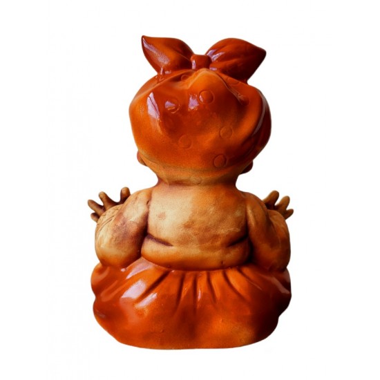 Statueta decorativa, Baba, Portocaliu, 33 cm, DVSG2013