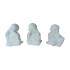 Statueta decorativa, Buddha, Zambesc, Nu vad, Gandesc, Alb, 10  cm, DVA2