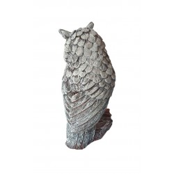 Statueta decorativa, Bufnita, Gri, 18 cm, MI37