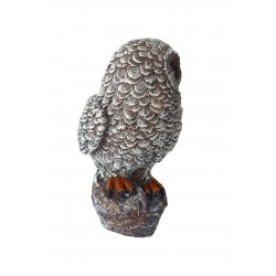 Statueta decorativa, Bufnita, Gri, 20 cm, MI30