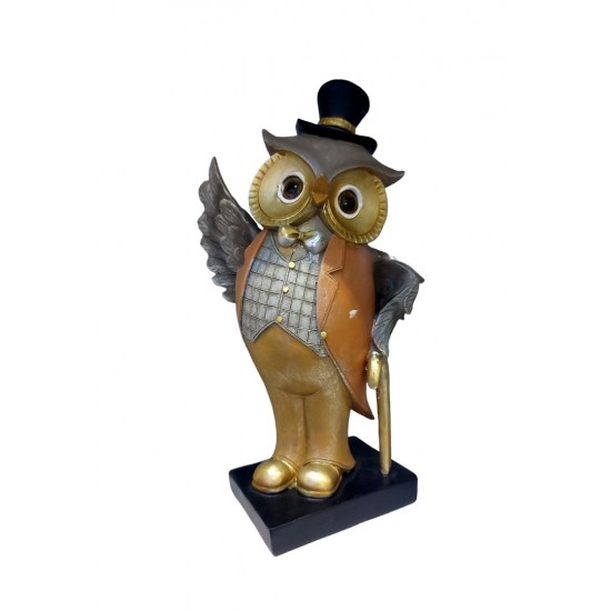 Statueta decorativa, Bufnita, Maro, 26 cm, W8250