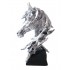 Statueta decorativa, Cal, Argintiu, 41 cm, BL551L