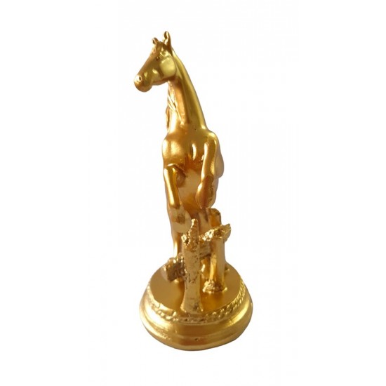 Statueta decorativa, Cal,  Auriu, 13 cm, XQ202138