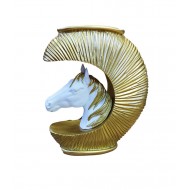 Statueta decorativa Cal, Auriu, 20 cm, 091407-2C