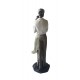 Statueta decorativa, Cuplu de Indragostiti, Argintiu, 21 cm, GXL009