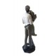 Statueta decorativa, Cuplu de Indragostiti, Multicolor, 21 cm, GXL007