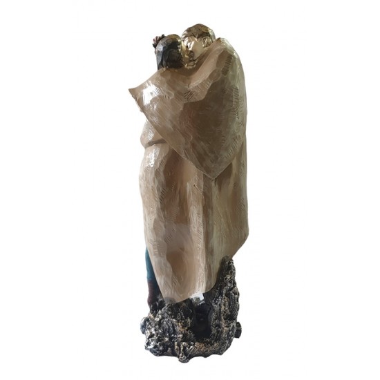 Statueta decorativa, Cuplu de Indragostiti, Multicolor, 30 cm, GXL001