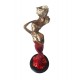 Statueta decorativa, Femeie, Rosu, 31 cm, 356328DX