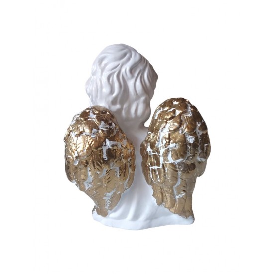 Statueta decorativa, Inger,  Alb, 21 cm, FM04920
