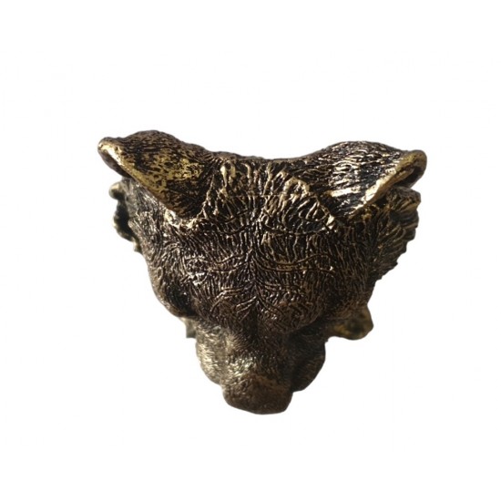 Statueta decorativa, Leu, Argintiu, 14 cm, XQ4003