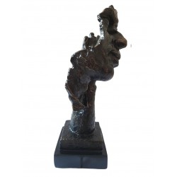 Statueta decorativa, Masca, Negru, 33 cm, HC303L