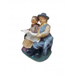 Statueta decorativa, Mos si Baba, Multicolor, 12 cm, 1025DD9