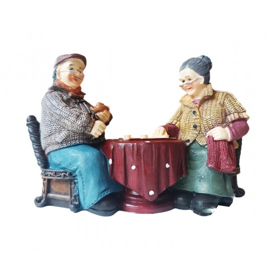Statueta decorativa, Mos si baba, Multicolor, 20 cm, G395X