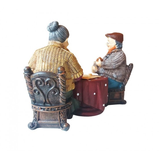 Statueta decorativa, Mos si baba, Multicolor, 20 cm, G395X