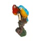 Statueta decorativa, Papagali pe creanga, Welcome, Portocaliu, 18 cm, 1025DD4-1 Statueta decorativa, Papagali pe creanga, Welcome, Portocaliu, 18 cm, 1025DD4-1