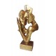 Statueta decorativa cuplu, Passion, Auriu, 30 cm, H171208