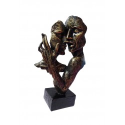 Statueta decorativa cuplu, Passion, Gold, 30 cm, HC648-1