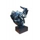 Statueta decorativa masca, Negru-Argintiu, 22 cm, 637CB-2