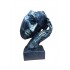 Statueta decorativa masca, Negru-Argintiu, 22 cm, 637CB-5