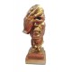 Statueta decorativa masca, Nu vad, Gold, 33 cm, HC3021X