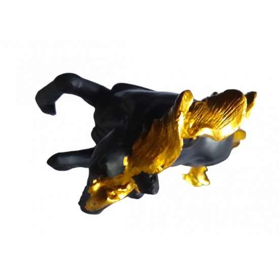 Statueta in forma de Cal, Negru, 30 cm, HY38312
