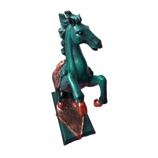 Statueta in forma de Cal, Turcoaz, 40 cm, B1000