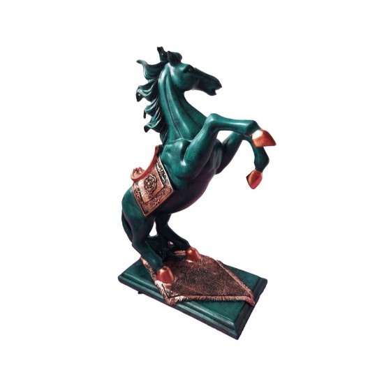 Statueta in forma de Cal, Turcoaz, 40 cm, B1000