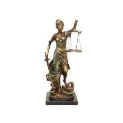 Statueta reprezentand justitia  18x40 cm