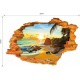 Sticker decorativ 3D, Gaura in perete, apus de soare 90 cm, 135STK Sticker decorativ 3D, Gaura in perete, apus de soare 90 cm, 135STK