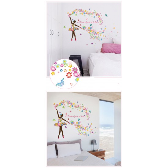 Sticker decorativ, A blossom faerie of brilliant, 120 cm, 127STK