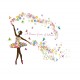 Sticker decorativ, A blossom faerie of brilliant, 120 cm, 127STK