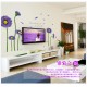 Sticker decorativ, Crizanteme albastre 178 cm, 133STK