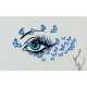 Sticker decorativ, Eye blue 80 cm, 150STK