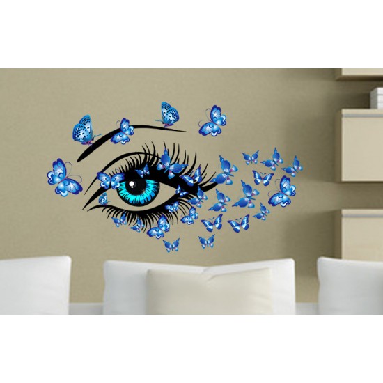 Sticker decorativ, Eye blue 80 cm, 150STK