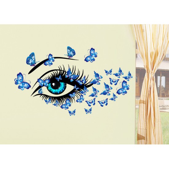 Sticker decorativ, Eye blue 80 cm, 150STK