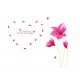 Sticker decorativ, Flori roz, 215 cm, 91STK
