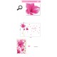 Sticker decorativ, Flori roz, 215 cm, 91STK