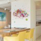 Sticker decorativ, Girl butterfly flowers 85 cm, 152STK