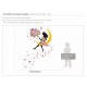 Sticker decorativ Good night,roz 140 cm Sticker decorativ Good night,roz 140 cm