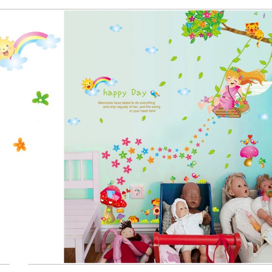 Sticker decorativ, Happy day 110 cm, 145STK