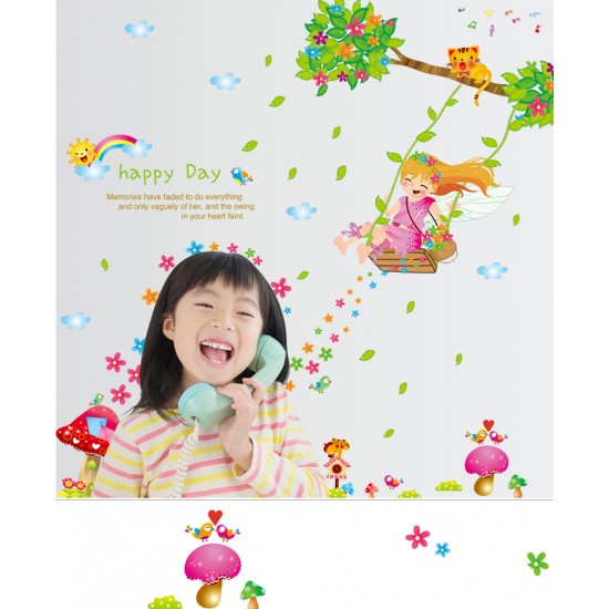 Sticker decorativ, Happy day 110 cm, 145STK